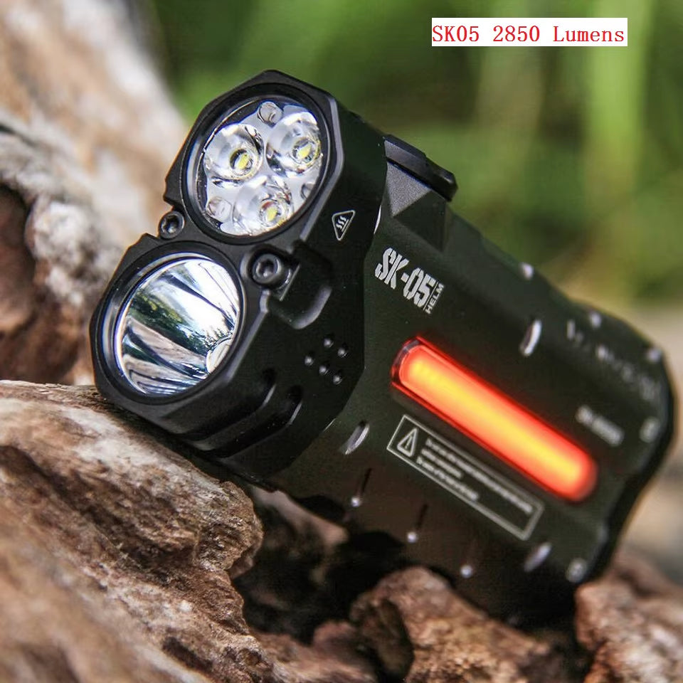 Original Outdoor Multifunctional LED Flashlight 4360LMS Long Range Strong Light Charging, Ultra Long Battery Life for Camping